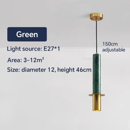 Suspension nordique en marbre et cuivre au design moderne — LZ4X9T