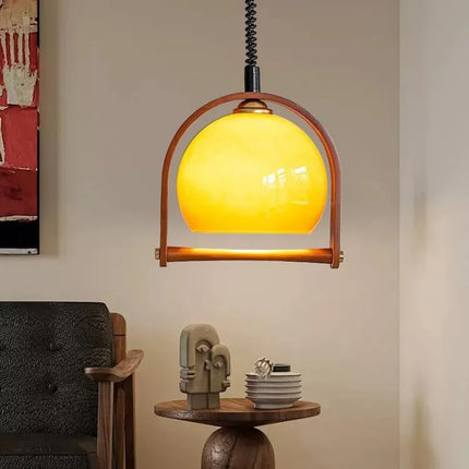 Lustre suspendu en verre style médiéval décoratif — LZ4X9T
