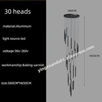 Lustre suspension moderne pour éclairage décoratif élégant — LZ4X9P