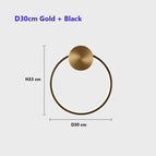 D30cm Or N Noir / 3 couleurs modifiables