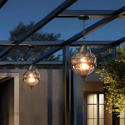 Suspension en verre pour décoration intérieure et extérieure — LZ4X9T2