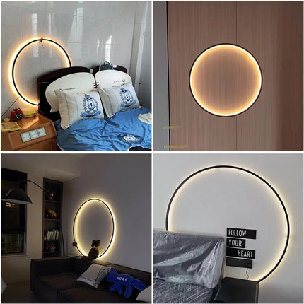 Applique murale LED cercle pour décoration intérieure — LZ4G7X9