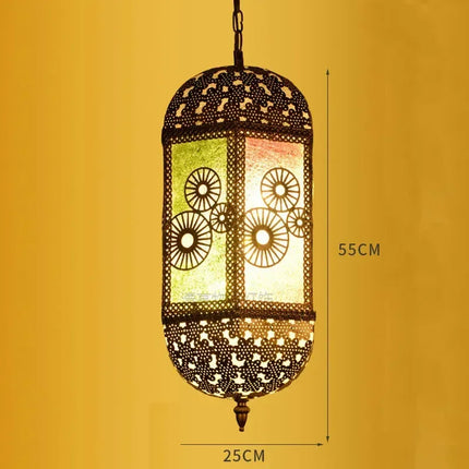 Lustre suspension décoratif style asiatique pour intérieur bohème — LZ4N7Q2