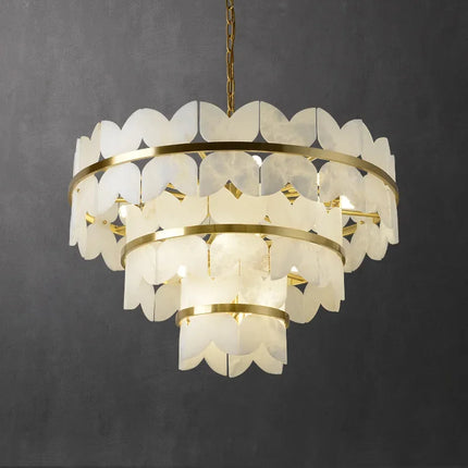 Suspension minimaliste en marbre naturel et cuivre design — LZ4X9Q