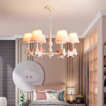 Lustre LED rotatif pour enfant style nordique romantique et chaleureux — LZ4X9P