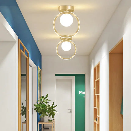 Plafonnier LED en verre pour décoration intérieure moderne — LZ4X9P