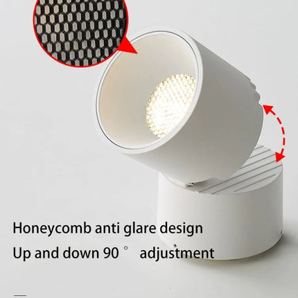 foco spot led pliable montage surface anti-éblouissement technologie cob