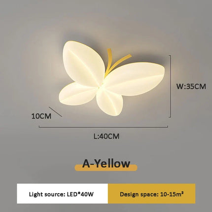 Plafonnier créatif papillon pour chambre enfant — LZ4X9P2