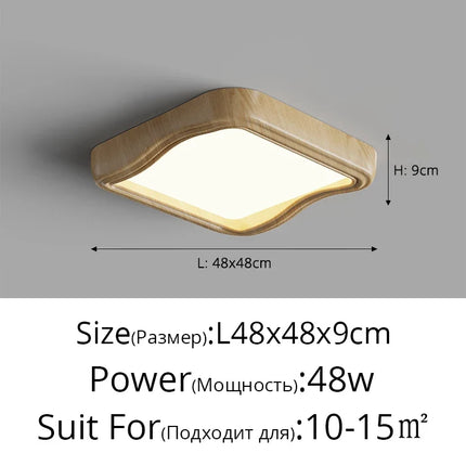 Plafonnier nordique en bois pour intérieur moderne — LZ4D9XQ