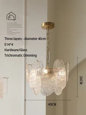 Lustre en verre style médiéval pour décoration romantique intérieure — LZ4X9P2