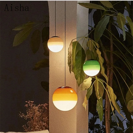 Suspension en verre au style nordique pour intérieur moderne — LZ4X9T