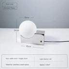 Blanc chaud (2700-3500K) / Lampe de bureau argentée