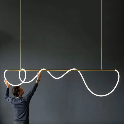 Lustre LED à intensité variable style nordique pour intérieur — LZ4X9JQ