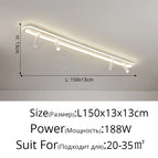 Blanc 4 têtes 150cm / 3 couleurs sans télécommande