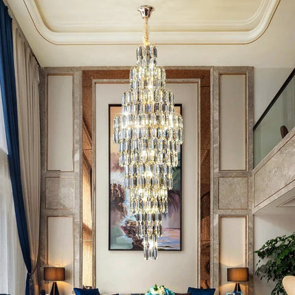 Lustre en cristal pour escalier et hall d’hôtel — LZ4X9T2