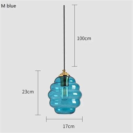 suspension boule de vitrail nordique moderne