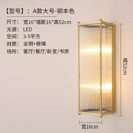 Applique murale LED décorative en cristal doré et argenté — LZ4X7P9