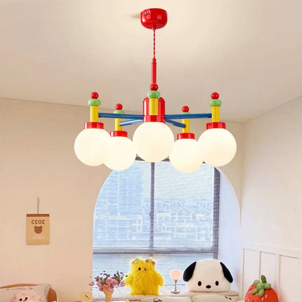 Lustre en verre coloré pour chambre enfant thème princesse — LZ4XJ9
