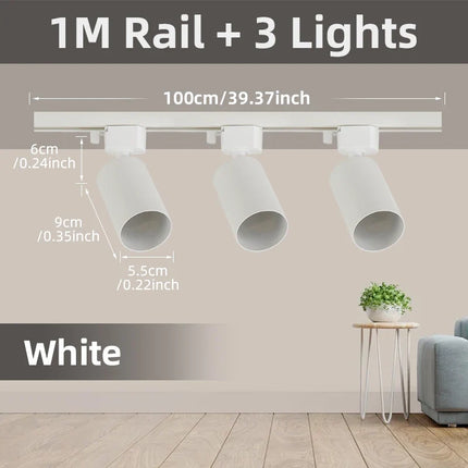 Spot LED sur rail pour éclairage intérieur et décoration — LZ4P7X