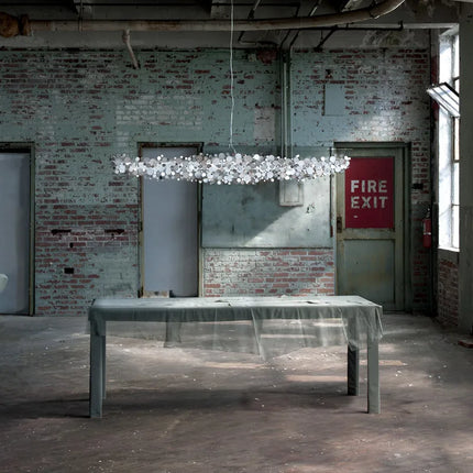 Lustre intérieur en acier inoxydable chromé moderne — LZ4X9J