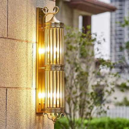 Applique murale extérieure LED étanche style antique en cuivre — LZ4R9XQ