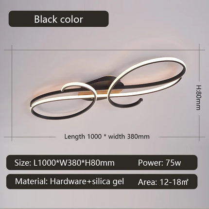 Plafonnier LED moderne plaqué pour salon, chambre et couloir — LZ4X9P2