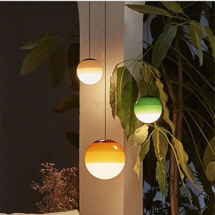 Lustre suspension LED en verre dégradé pour intérieur moderne — LZ4X9P