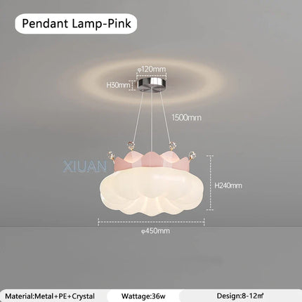 Plafonnier en cristal au design kawaii pour décoration ludique — LZ4XJ9
