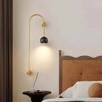 Applique murale en cuivre et laiton au design minimaliste — LZ4X9P2