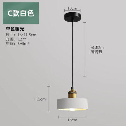 Suspension LED au design industriel contemporain — LZ4X9M