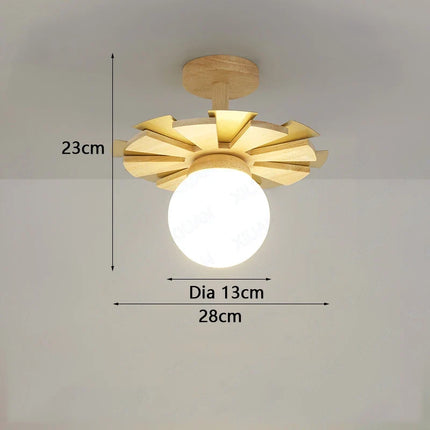 Applique murale en bois nordique avec bras oscillant et LED intégrée — LZ4XJ9