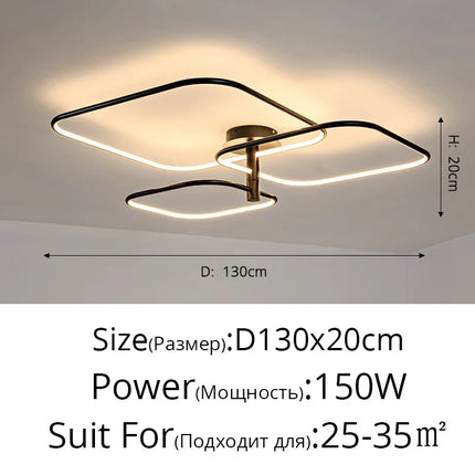 Lustre LED moderne et créatif pour éclairage intérieur de luxe — LZ4X9P