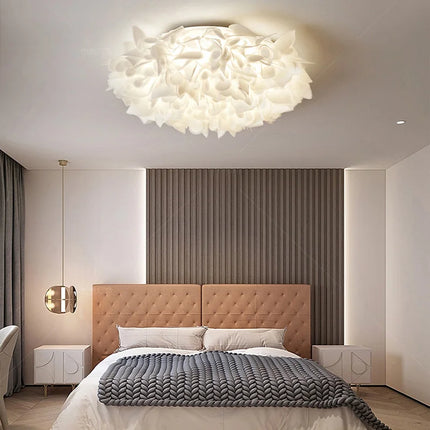 Plafonnier LED dimmable en forme de fleur avec télécommande en PVC — LZ4X7Q9