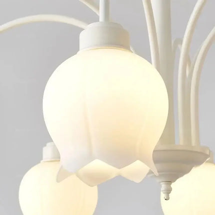 Lustre LED moderne avec orchidées persistantes — LZ4X9T2