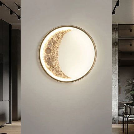Applique murale moderne en forme de croissant de lune décoratif — LZ4X9P2