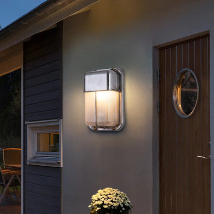 Applique murale LED rétro en aluminium étanche pour intérieur et extérieur — LZ4P9XQ