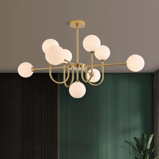Lustre LED moderne en forme de haricot magique — LZ4X9Q2