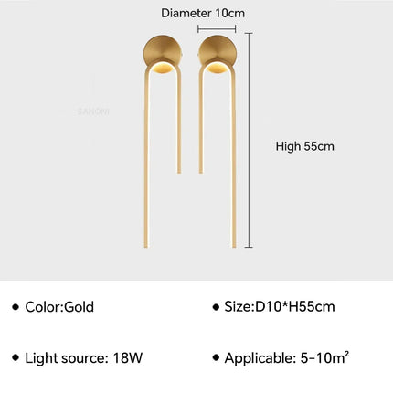Applique murale LED au design moderne pour décoration intérieure élégante — LZ4X9T2