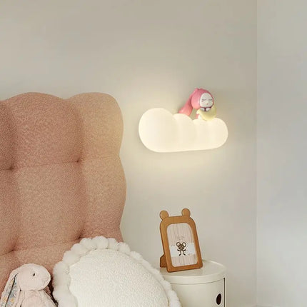 Applique murale LED nordique pour enfants motifs lune, soleil et animaux — LZ4X9P