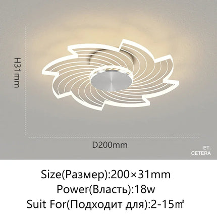 Lustre LED ultra lumineux style nordique avec décoration cœur — LZ4X9P2