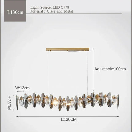 Lustre moderne en cristal pour décoration intérieure 2024 — LZ4X9B