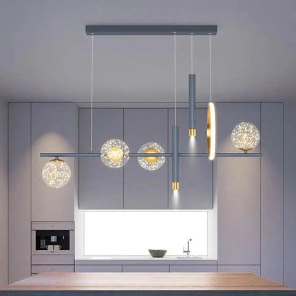 Lustre LED Gypsophile en verre avec gradation à distance — LZ4X9P