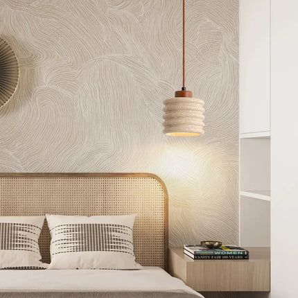 Suspension LED en pierre naturelle au style rétro — LZ4X9P2