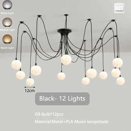 Lustre suspension multi-lumières style nordique pour commerces — LZ4T9XQ