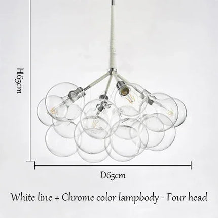 Lustre en verre à bulles pour décoration intérieure — LZ4X9P2