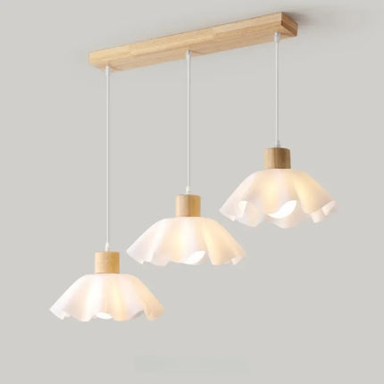 Plafonnier LED décoratif style nordique rétro japonais en forme de fleur — LZ4QJ7M