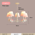 5 Lumières Rose C / 3 Température de couleur