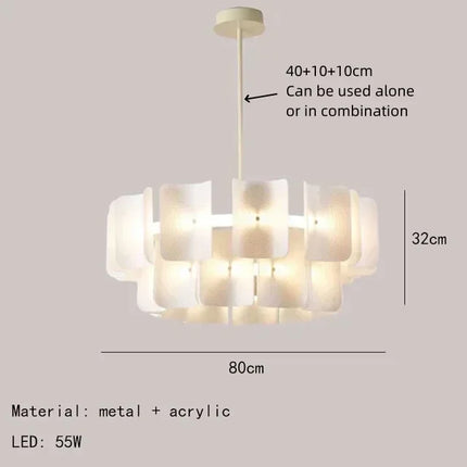 Suspension LED nordique en acrylique moderne — LZ4X9T1