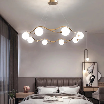 Lustre suspension LED anneau simple style nordique intérieur — LZ4D7X9