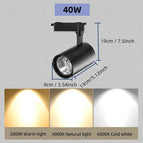 40W Noir 1PCS / Lumière chaude / CHINE
